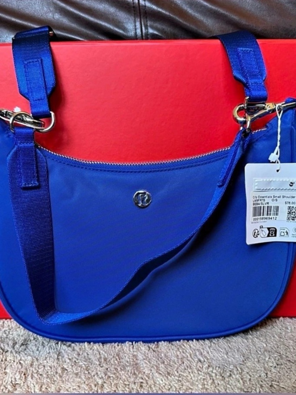 Lululemon City Essentials Small Shoulder Bag Blue Shoulder Bag NWT
